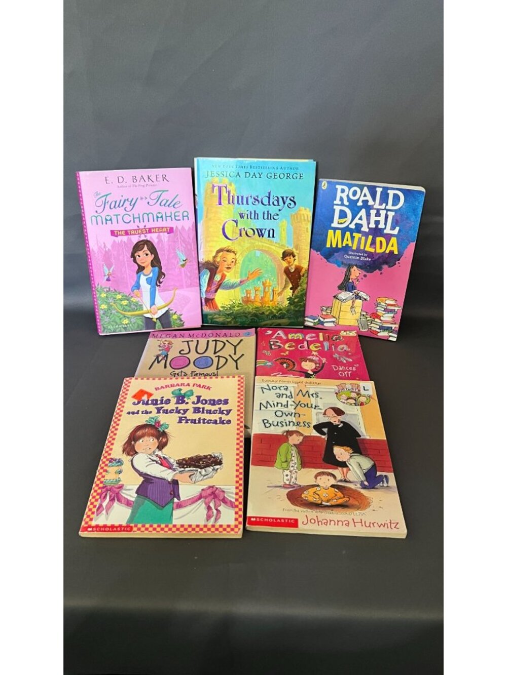 Set Of 7 Popular Childrens Chapter Books By Roald Dahl E.D. Baker Jessica Day Ge